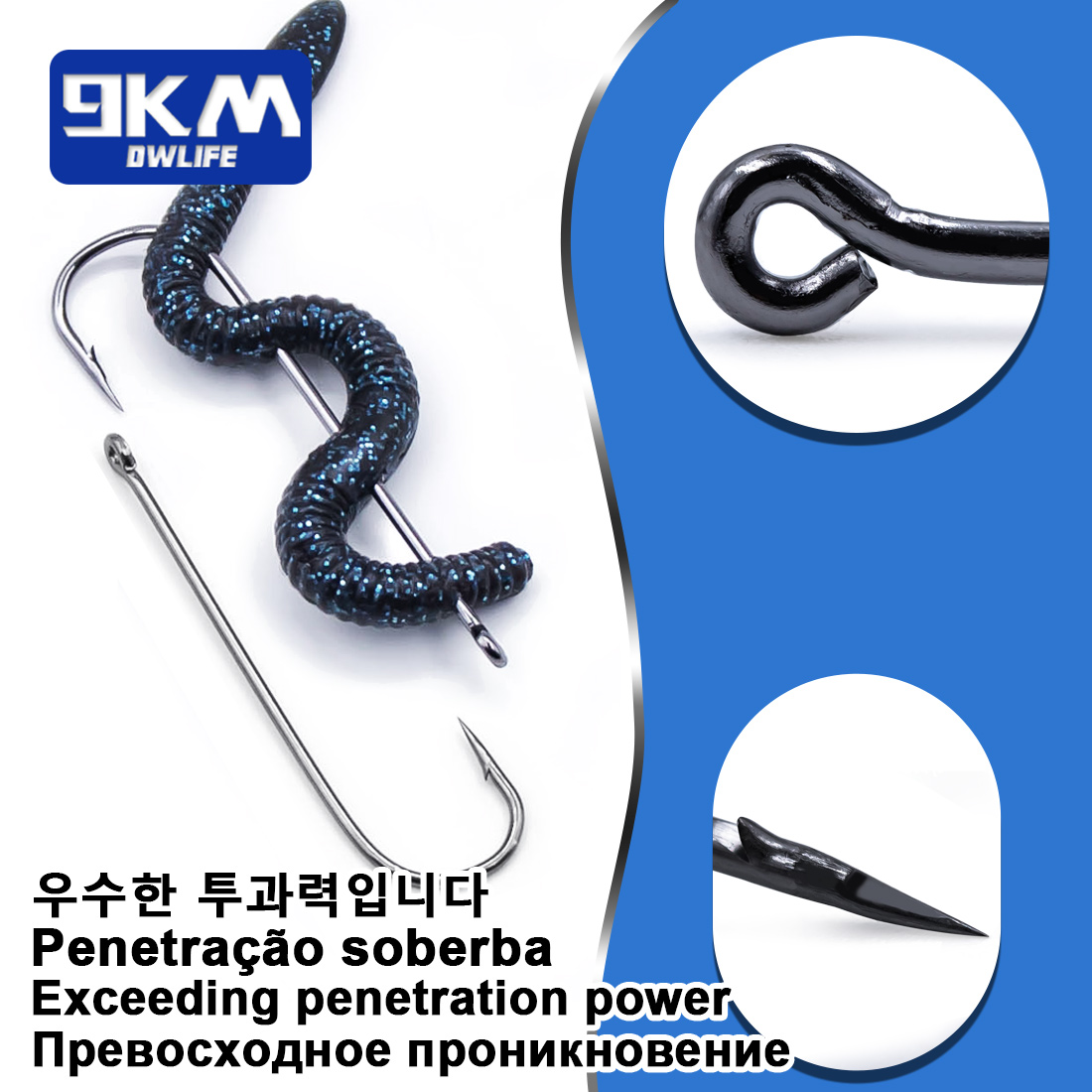 9KM Aberdeen Hooks Long Shank  - огляд і ціна Fishing Hook Size